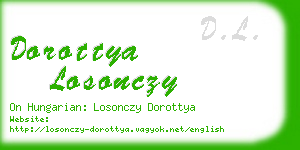 dorottya losonczy business card